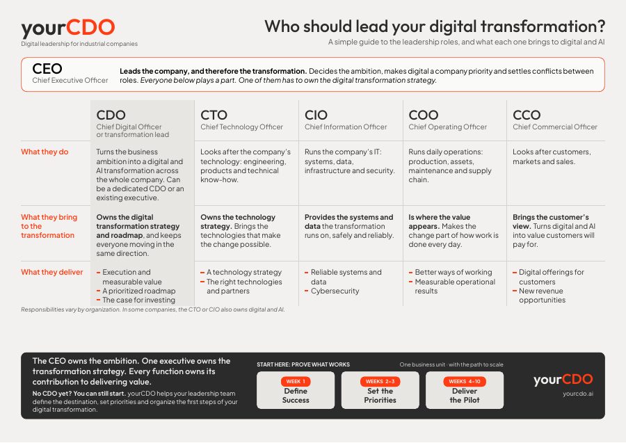 Preview of the brief: Who should lead your digital transformation?
