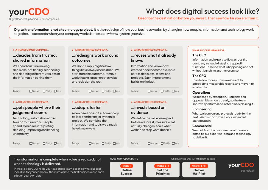 Preview of the brief: What does digital success look like?